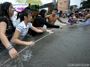 A resident of Quezon City says it rained for almost 24 hours straight, causing massive flooding.