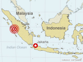 Wednesday's earthquake was centered in Indonesia's West Sumatra province.