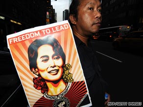 Aung Sang Suu Kyi was sentenced in August for breaching the terms of her house arrest.
