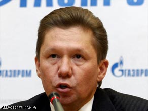 Gazprom chief executive Alexey Miller has accused Ukraine of siphoning gas meant for Europe.