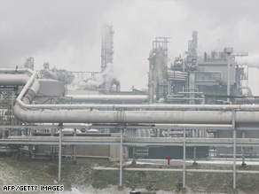 Austria's OMV gas refinery -- one of Europe's largest -- received 10 percent of its normal gas deliveries.