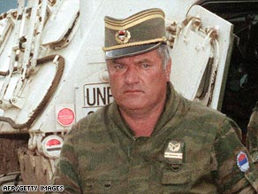 Ratko Mladic, pictured in 1993, is the highest-ranking figure from the conflict still at large.