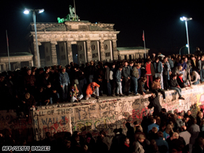 The fall of the Berlin Wall heralded the end of the communist regime in East Germany in 1989.