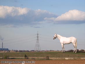 The 50-meter high horse will dominate the landscape around Ebbsfleet.