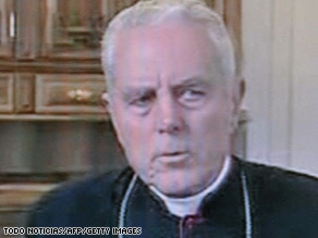 Pope Benedict XVI has ordered Williamson to "distance himself" from his views.