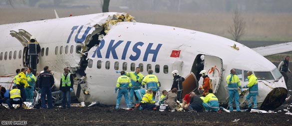 Turkish airliner crashes in Amsterdam