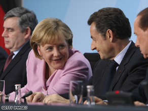 Gordon Brown (left to right), Angela Merkel, Nicolas Sarkozy and Silvio Berlusconi are among world leaders attending this week's G-20.