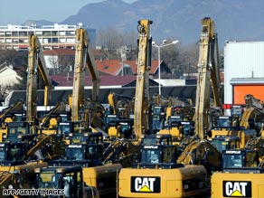 Caterpillar's French staff say they are angry about a lack of negotiations over layoffs.