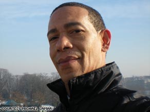 Michael Lamar was laid off in January but has a new job as a Barack Obama look-alike.