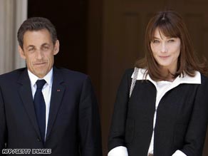 Nicolas Sarkozy and Carla Bruni have played the loved-up couple for the cameras.