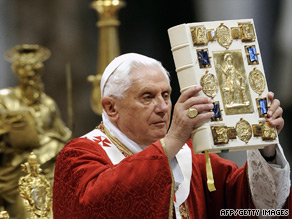 Pope Benedict XVI says scientific data helps prove discovered bones belonged to apostle St. Paul.