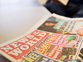 Britain's News of the World tabloid is at the center of the phone-hacking allegations.