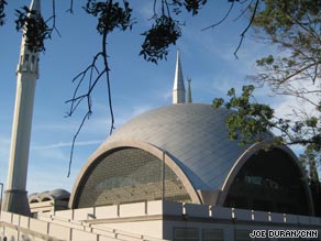 When sun reflects off Sakirin Mosque's dome, light can be seen across the Bosphorus Strait.