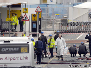 Britain raised its threat level to "critical" in 2007 after a bomb attack at Glasgow Airport.