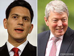David Miliband (left) and Alan Johnson were writing in Britain's Sunday Telegraph newspaper.