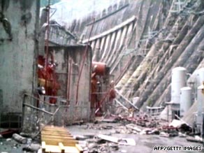 Russia television showed pictures of the aftermath of the explosion.