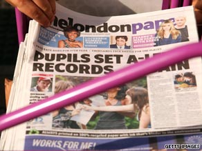The Londonpaper, one of three free publications circulated in England's capital, is to close.