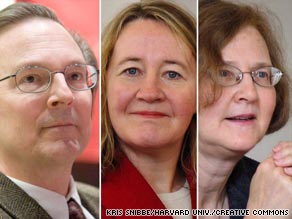 Jack Szostak, from left, Carol Greider and Elizabeth Blackburn will share the $1.4 million prize.