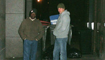 Prince William sleeps on the street
