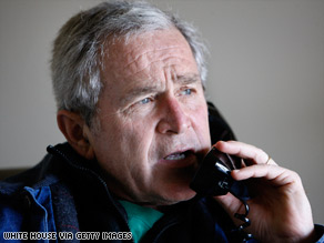 President Bush, pictured in December, says Hamas "has no intention of serving the Palestinian people."