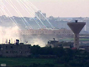 White phosphorus might have caused the burns suffered by this man in Gaza, a Palestinian doctor says.