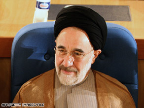 Mohammad Khatami, in a photo from October, said Sunday he is running for Iran's presidency.