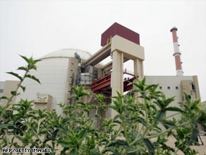 A building housing the reactor at the Bushehr nuclear power plant in the Iranian port town of Bushehr.