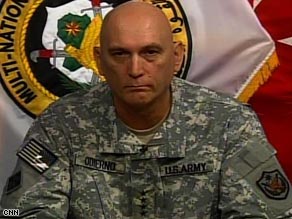 Gen. Ray Odierno says the U.S. is working with Iraq to maintain security improvements as it looks to withdraw.