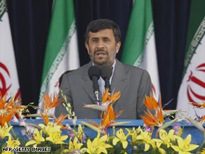 Mahmoud Ahmadinejad delivered his latest speech to mark the country's Army Day.