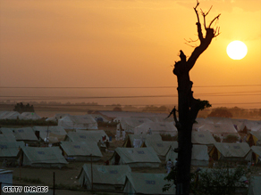 Tens of thousands of Pakistani civilians have been forced into refugee camps because of the fighting.