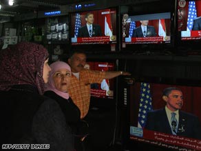 barack obama, cairo university