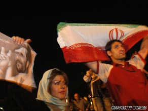 A pro-Mahmoud Ahmadinejad rally also drew big crowds. 