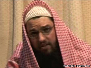 Adam Yahiye Gadahn, also known as Azzam the American, is seen in an earlier al Qaeda video.