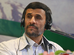 President Mahmoud Ahmadinejad holds a news conference on June 14 in Tehran, Iran.