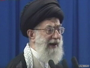 Ayatollah Ali Khamenei makes his first address since the presidential elections.