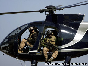 Private contractor Xe flies military personnel in Afghanistan and helps train Afghan border police.