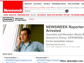 Newsweek says Maziar Bahari has been reporting for years without bias and beyond reproach.