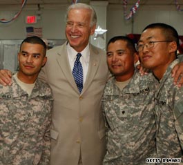 Biden mocks ghost of Saddam on July 4 visit