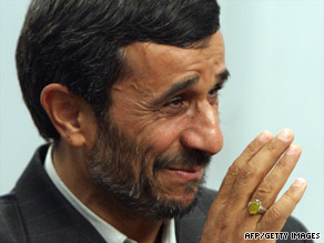 Iranian President Mahmoud Ahmadinejad was re-elected last month, setting off days of protests.
