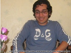 Sohrab Aarabi's family gave this photo of him to the International Campaign for Human Rights in Iran.