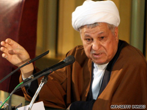 Ali Akbar Hashemi Rafsanjani delivers a Friday sermon after an eight-week absence.