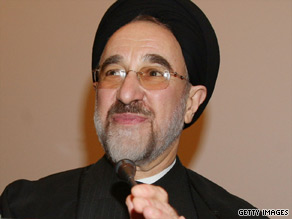 Former president Mohammad Khatami backed reformist candidate Mir Hossein Moussavi in the June 12 vote.
