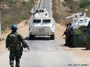 U.N. peacekeepers were investigating reports of an explosion in a Hezbollah stronghold.