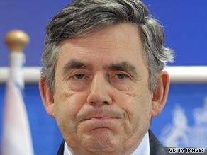 British Prime Minister Gordon Brown has told the families of two hostages that they are probably dead.