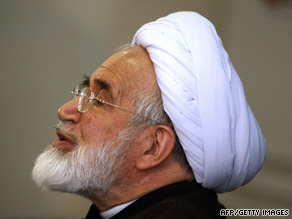 Mehdi Karrubi, pictured, ran against hardline President Mahmoud Ahmadinejad in the June 12 election.