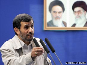 Iranian President Ahmadinejad addresses a Friday prayer sermon at Tehran University on Quds (Jerusalem) Day.