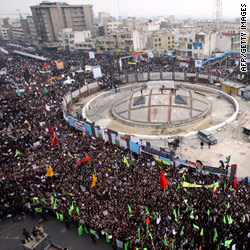 Iran government backers pack rallies