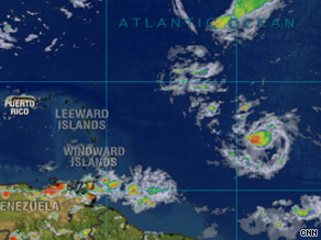 Forecasters expect Tropical Storm Ana to hit the Leeward Islands on Monday.