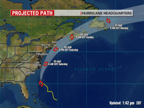 Tropical Storm Danny is expected to head north Friday and Saturday.