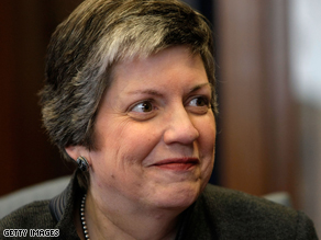 Homeland Security Secretary Designate and Arizona Gov. Janet Napolitano at a meeting on Capitol Hill last week.